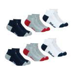 Lot de 3 paires de chaussettes basses essentiel marine - gris - blanc Lot de 3 paires de chaussettes basses essentiel marine - gris - blanc