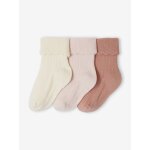 Lot de 3 paires de chaussettes bb fille assorties