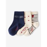 Lot de 3 paires de chaussettes coeurs bb fille cru