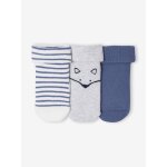 Lot de 3 paires de chaussettes � renard � b�b� gar�on assorties