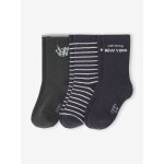 Lot de 3 paires de chaussettes � skate � gar�on assorties