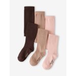 Lot de 3 paires de collants fille cannelle