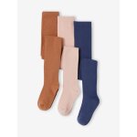 Lot de 3 paires de collants fille rose poudr