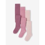 Lot de 3 paires de collants fille vieux rose Lot de 3 paires de collants fille vieux rose