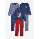 Lot de 3 pyjamas gar�on v�lo bleu oc�an