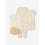 Lot de 3 pyjamas l�opard �cru