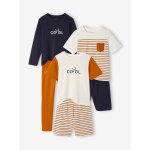 Lot 3 pyjamas v�lo long et court caramel