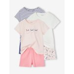 Lot de 3 pyjashorts panda fille rose ple