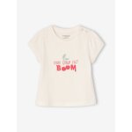 Lot de 3 t - shirts b�b� fille manches longues �cru