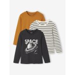Lot de 3 t - shirts garon manches longues anthracite