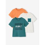 Lot 3 t - shirt manches courtes bleu p�trole