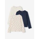 Lot de 3 t - shirts manches longues fille �cru