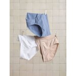 Lot de 3 shorties de grossesse sans coutures en microfibre bleu grisé Lot de 3 shorties de grossesse sans coutures en microfibre bleu grisé