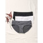 Lot de 3 shorties de grossesse sans coutures en microfibre lot de 3 noir / gris / blanc