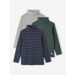 Lot de 3 tee - shirts col roul garon vert anglais