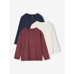 Lot 3 tee - shirts garon unis terracotta