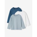 Lot 3 tee - shirts garon unis vert d'eau