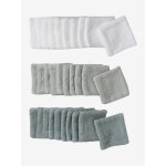 Lot de 30 lingettes lavables + pochon lot vert