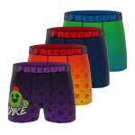 Lot de 4 boxers brawl stars orange / violet / vert / bleu marine