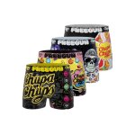 Lot de 4 boxers chupa chups jaune / noir / violet / rouge