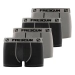Lot de 4 boxers coton gris gris / noir