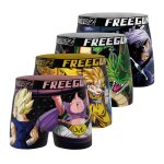Lot de 4 boxers dragon ball z noir / vert / violet / rose / bleu