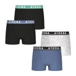 Lot de 4 boxers easy color noir, bleu, gris Lot de 4 boxers easy color noir, bleu, gris
