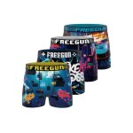 Lot de 4 boxers forever gamer bleu / violet / blanc / noir / jaune