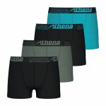 Lot de 4 boxers gar�on ecopack sport noir - bleu - vert
