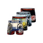 Lot de 4 boxers jurassic bleu / beige / rouge / noir / jaune Lot de 4 boxers jurassic bleu / beige / rouge / noir / jaune