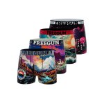 Lot de 4 boxers vibrant violet / rose / rouge / noir / blanc