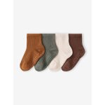 Lot de 4 chaussettes b�b� gar�on noisette