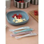 Lot de 4 cuill�res 1er �ge soft natural