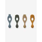 Lot de 4 cuill�res liva - bleu