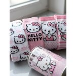 Lot de 4 paires de chaussettes hello kitty blanc et rose