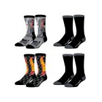 Lot de 4 paire de chaussettes hot wheels noir / gris / rouge / jaune Lot de 4 paire de chaussettes hot wheels noir / gris / rouge / jaune