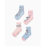 Lot de 4 paires de chaussettes avec imprim�s stitch multicolore