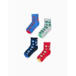 Lot 4 paires de chaussettes � imprim�es marvel multicolore