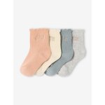 Lot de 4 paires de chaussettes little bébé rose pâle Lot de 4 paires de chaussettes little bébé rose pâle