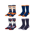 Lot de 4 paires de chaussettes naruto shippuden bleu marine / orange / noir / rouge Lot de 4 paires de chaussettes naruto shippuden bleu marine / orange / noir / rouge