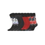 Lot de 4 paires de chaussettes naruto shippuden gar�on noir / rouge / orange / gris / jaune