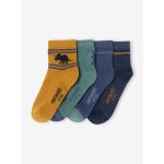 Lot de 4 paires de mi - chaussettes dinosaures gar�on assorties
