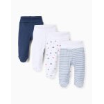 Lot de 4 pantalons  pieds extra confortables multicolore