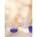 Lot de 4 pots de conservation 160 ml pour lait maternel blanc