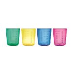 Lot de 4 premi�res tasses d'apprentissage multicolore