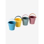 Lot de 4 seaux de bain colorés en silicone multicolore Lot de 4 seaux de bain colorés en silicone multicolore