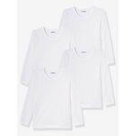 Lot 4 t - shirts maillot de corps basics blanc