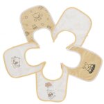 Lot de 5 bavoirs winnie coton jaune