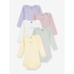 Lot 5 bodies manches longues jours semaine b�b� multicolore