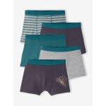 Lot de 5 boxers gar�on anthracite